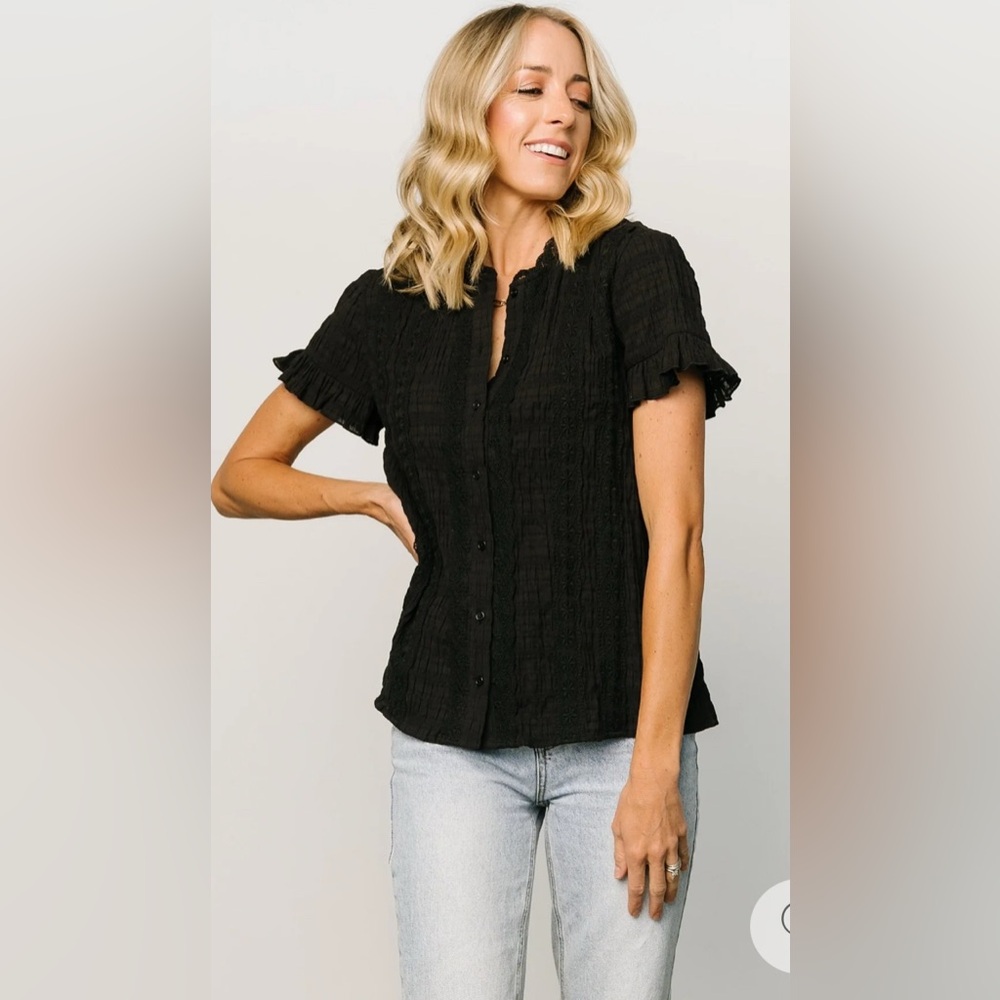 Baltic Born Zara Lace Top in black